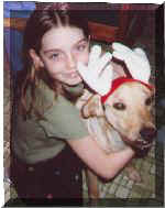 reindeer hugs from maddy.